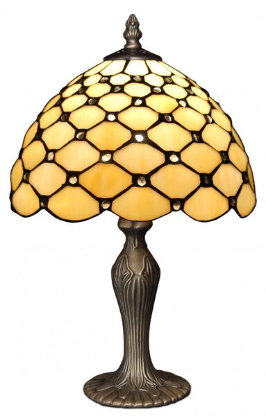 Luxusná vitrážová lampička 40*Ø25 GEMS