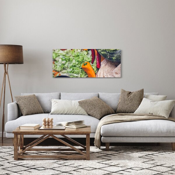 Obraz zeleniny (120x50 cm)