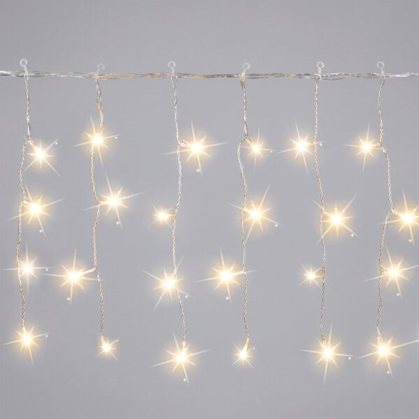 Aigostar - LED vonkajší vianočný reťaz 200xLED 8x0,4m IP44 teplá biela