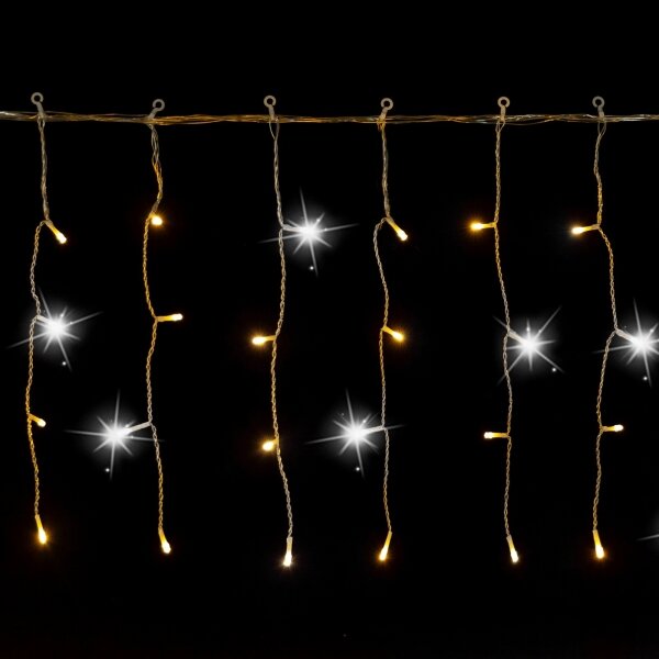 Aigostar - LED vonkajší vianočný reťaz 200xLED 8x0,4m IP44 teplá biela