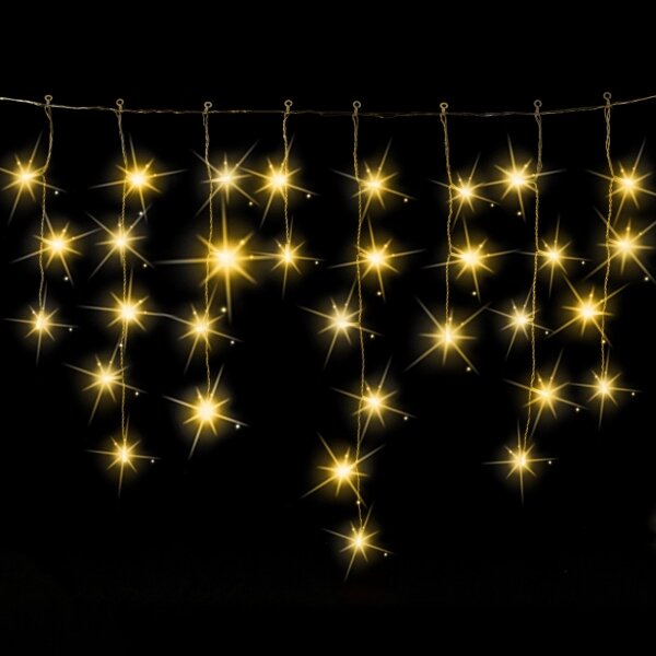 Aigostar - LED Vonkajší vianočný reťaz 200xLED 8x0,6m IP44 teplá biela