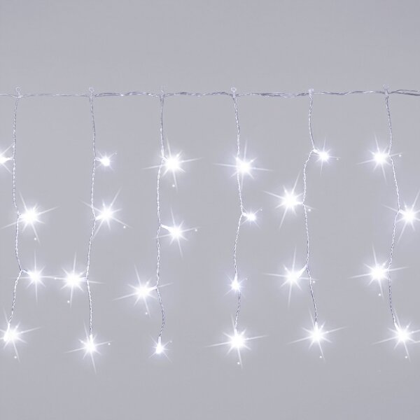 Aigostar - LED Vonkajšia vianočná reťaz 200xLED 8x0,4m IP44 studená biela
