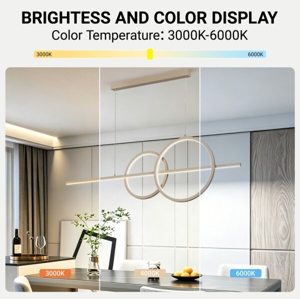 BRILAGI - Stmievateľný LED luster na lanku SIGNATURE LED/53W/230V 120 cm béžový + diaľkové ovládanie