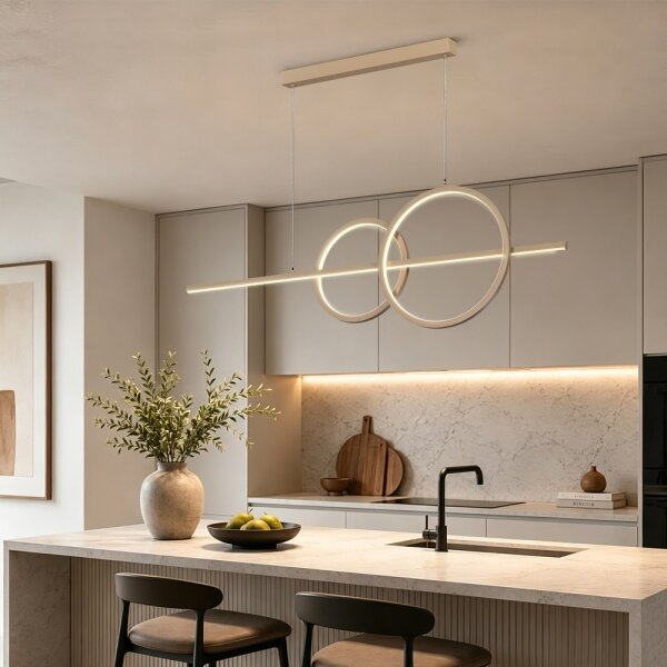 BRILAGI - Stmievateľný LED luster na lanku SIGNATURE LED/53W/230V 120 cm béžový + diaľkové ovládanie