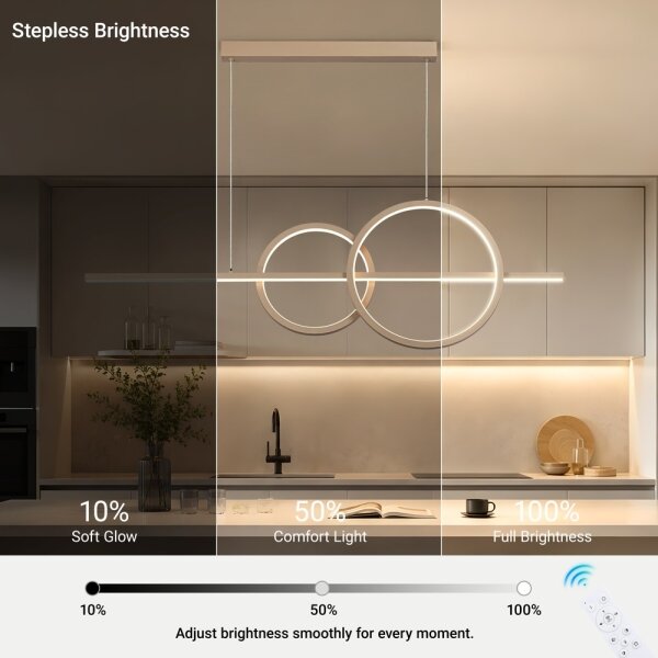 BRILAGI - Stmievateľný LED luster na lanku SIGNATURE LED/53W/230V 120 cm béžový + diaľkové ovládanie