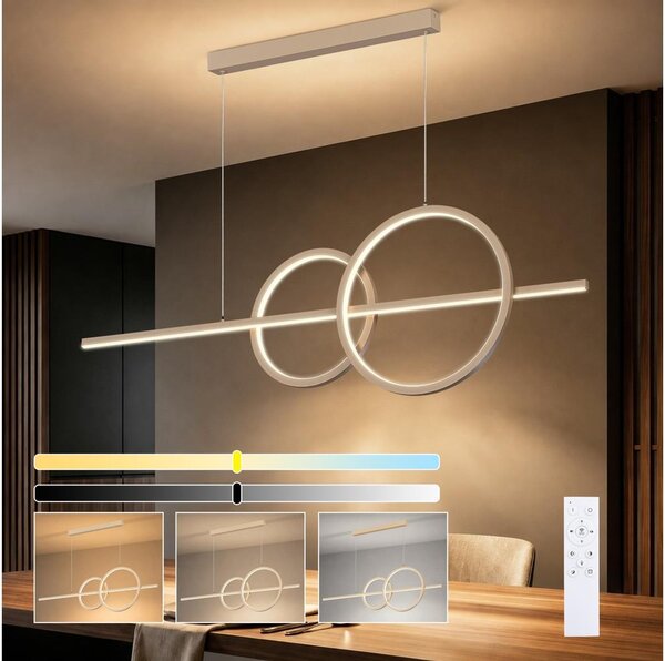 BRILAGI - Stmievateľný LED luster na lanku SIGNATURE LED/53W/230V 120 cm béžový + diaľkové ovládanie