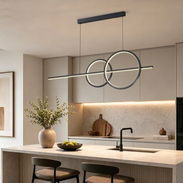 BRILAGI - stmievateľný LED luster na lanku SIGNATURE LED/53W/230V 120 cm čierna + diaľkové ovládanie