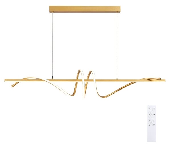 BRILAGI - LED stmievateľný luster na lanku SIGNATURE LED/50W/230V 120 cm zlatý + diaľkový ovládač
