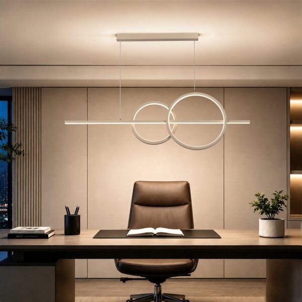 BRILAGI - Stmievateľný LED luster na lanku SIGNATURE LED/53W/230V 120 cm béžový + diaľkové ovládanie