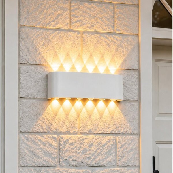 Top Light -LED Vonkajšie nástenné svietidlo RAY LED/10W/230V 3000/4000/6500K IP54 biela