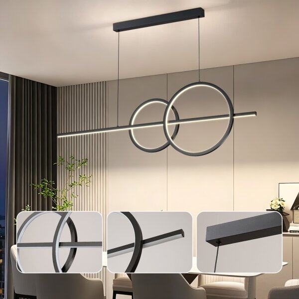 BRILAGI - stmievateľný LED luster na lanku SIGNATURE LED/53W/230V 120 cm čierna + diaľkové ovládanie