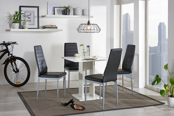 JEDÁLENSKÝ STÔL, biela, 75/75/74 cm Carryhome - Jedálenské programy