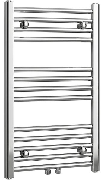 CERANO - Kúpeľňový radiátor Benito - stredové pripojenie 50mm/bočné - 209 W - chróm - 700x450 mm