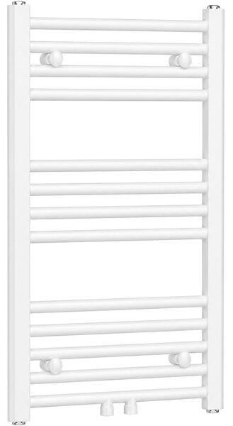 CERANO - Kúpeľňový radiátor Benito - stredové pripojenie 50mm/bočné - 265 W - biela matná - 700x450 mm