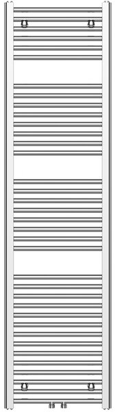 CERANO - Kúpeľňový radiátor Benito - stredové pripojenie 50mm/bočné - 555 W - chróm - 1700x450 mm