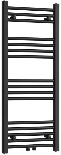 CERANO - Kúpeľňový radiátor Benito - stredové pripojenie 50mm/bočné - 343 W - čierna matná - 1000x450 mm