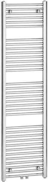 CERANO - Kúpeľňový radiátor Benito - stredové pripojenie 50mm/bočné - 555 W - chróm - 1700x450 mm