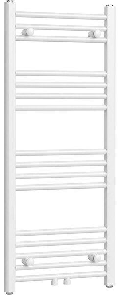 CERANO - Kúpeľňový radiátor Benito - stredové pripojenie 50mm/bočné - 343 W - biela matná - 1000x450 mm