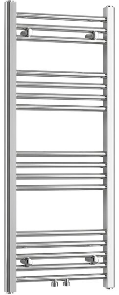 CERANO - Kúpeľňový radiátor Benito - stredové pripojenie 50mm/bočné - 271 W - chróm - 1000x450 mm