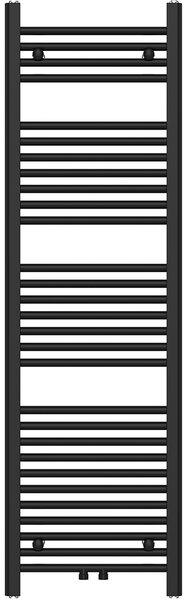 CERANO - Kúpeľňový radiátor Benito - stredové pripojenie 50mm/bočné - 583 W - čierna matná - 1500x450 mm