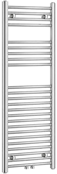 CERANO - Kúpeľňový radiátor Benito - stredové pripojenie 50mm/bočné - 377 W - chróm - 1200x450 mm