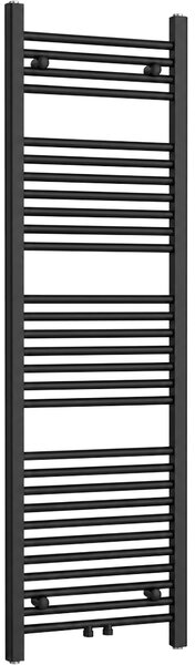 CERANO - Kúpeľňový radiátor Benito - stredové pripojenie 50mm/bočné - 583 W - čierna matná - 1500x450 mm