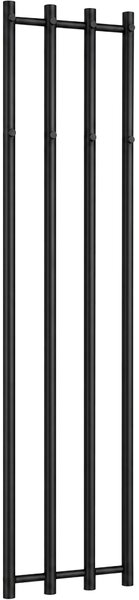 CERANO - Kúpeľňový radiátor Bertini - bočné pripojenie - 380 W - čierna matná - 1400x351 mm