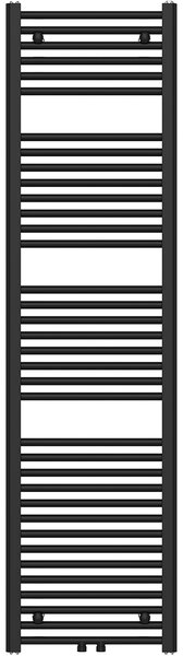 CERANO - Kúpeľňový radiátor Benito - stredové pripojenie 50mm/bočné - 703 W - čierna matná - 1700x450 mm