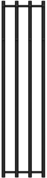 CERANO - Kúpeľňový radiátor Bertini - bočné pripojenie - 380 W - čierna matná - 1400x351 mm