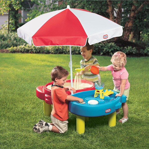 Little Tikes Detské pieskovisko Stolové so slnečníkom 401L - Pieskovisko