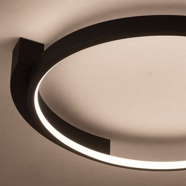 LED stropné svietidlo LUNA LED/18W/230V pr. 42,5 cm čierne