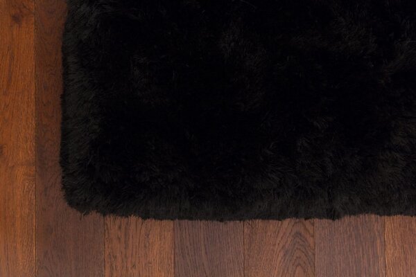Koberec Plush Shaggy čierny