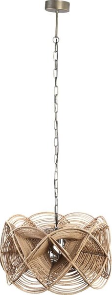 PTMD - Luster na reťazi YENA 1xE27/40W/230V priemer 57 cm ratan