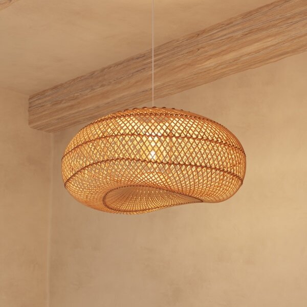 Atmosphera - Luster na lanku JENY 1xE27/40W/230V ratan