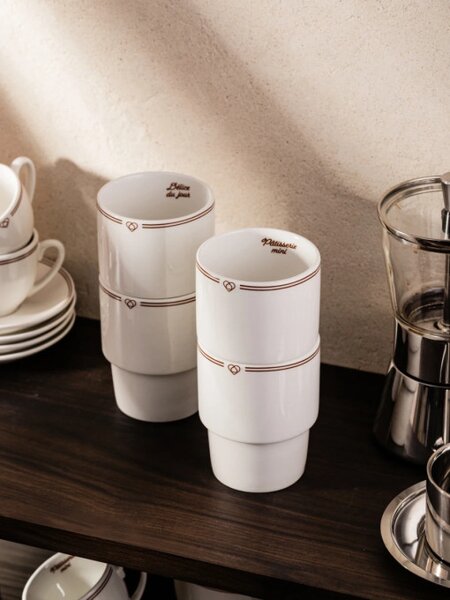 Sada hrnčekov PATISSERIE bez uška 007087 (4ks)