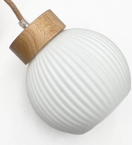 Luster na lanku LOOMIS 3xE27/15W/230V 130 cm béžová/dub