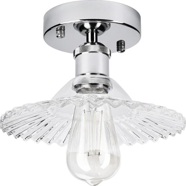 Prisadený luster TRISH 1xE27/15W/230V lesklý chróm/číra