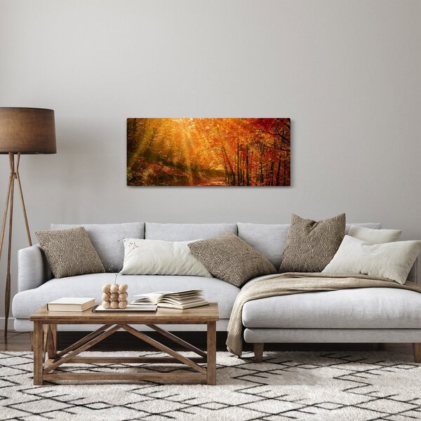 Obraz jesenného lesa (120x50 cm)
