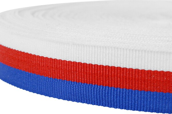 Česká trikolóra stuha CZ 50m (Stuha vo farbách českej trikolóry)