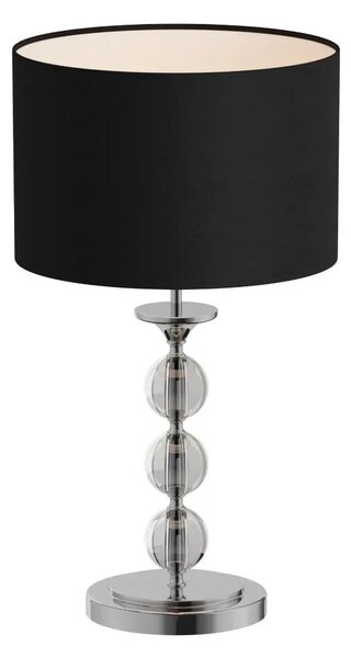 Moderná stolová lampa Rea čierna/chróm
