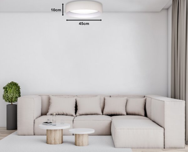 Duolla - LED Stropné svietidlo ROLLER LED/24W/230V pr. 45 cm krémová