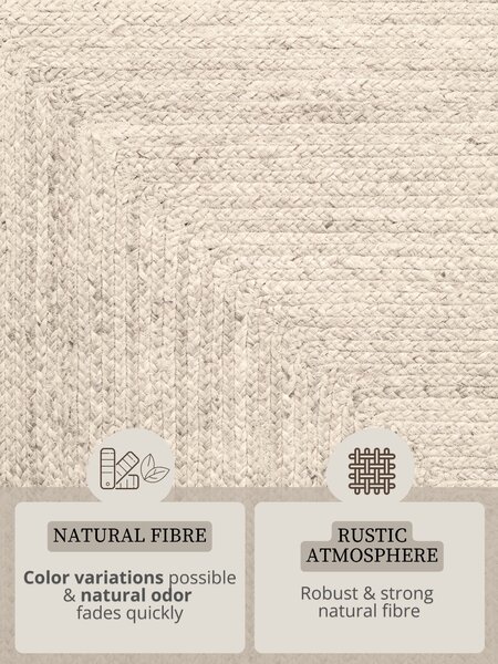 Hanse Home, Kusový koberec Juno 106323 White, 60x90, biela, chodba / predsieň