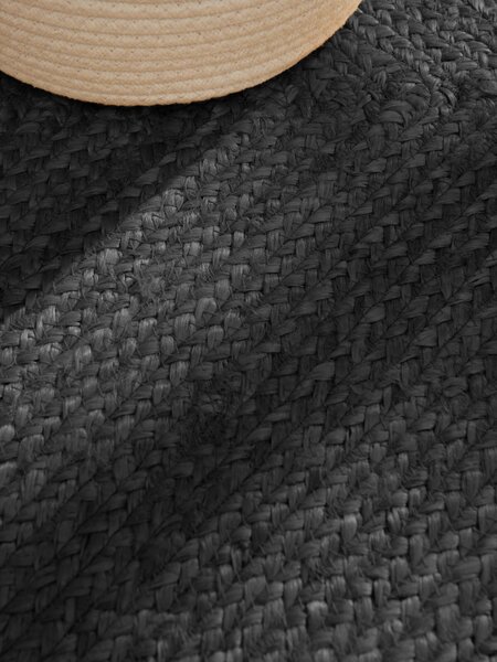 Hanse Home, Kusový koberec Juno 106324 Black, 60x90, čierna, chodba / predsieň