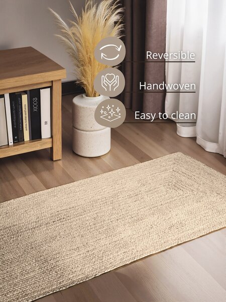 Hanse Home, Behúň Juno 106323 White, 80x200, biela, chodba / predsieň