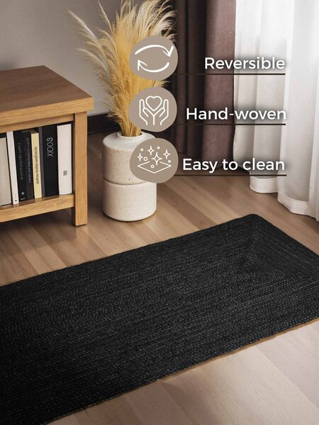 Hanse Home, Behoun Juno 106324 Black, 80x200, čierna, chodba / predsieň