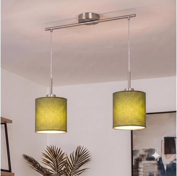 Brilagi - LED luster na lanku NUBILA 2xE27/60W/230V zelený