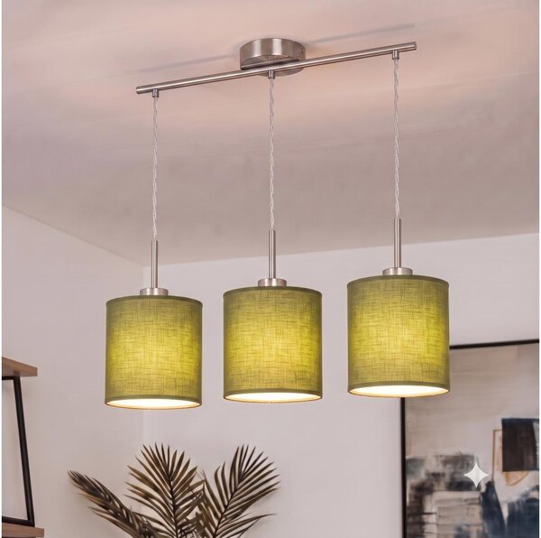Brilagi - LED luster na lanku NUBILA 3xE27/60W/230V zelený