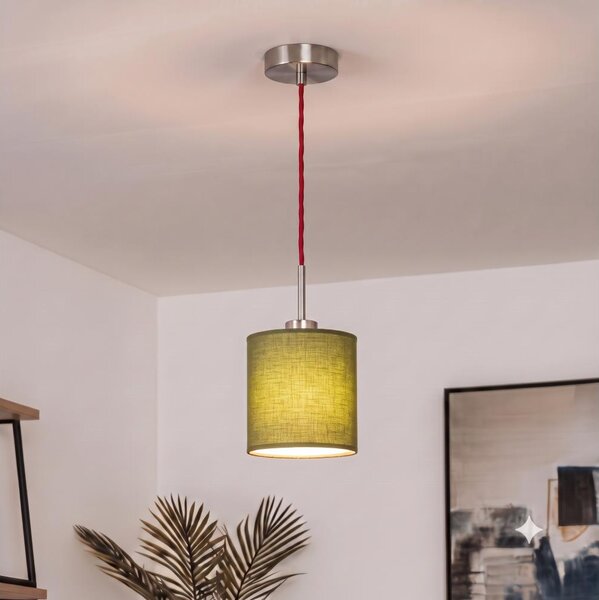 Brilagi - LED luster na lankách NUBILA 1xE27/60W/230V pr. 14 cm červená/zelená