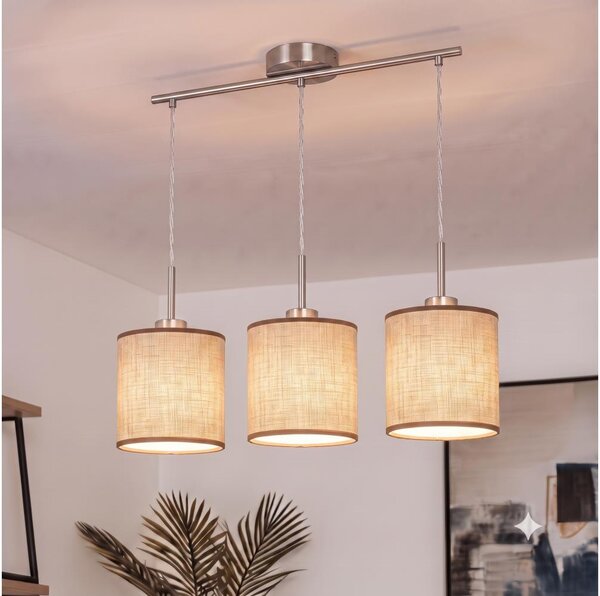 Brilagi - LED luster na lankách NUBILA 3xE27/60W/230V hnedý