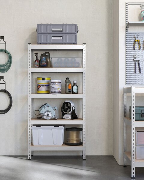 Regál 75x155x30 cm GLR300E01 strieborný